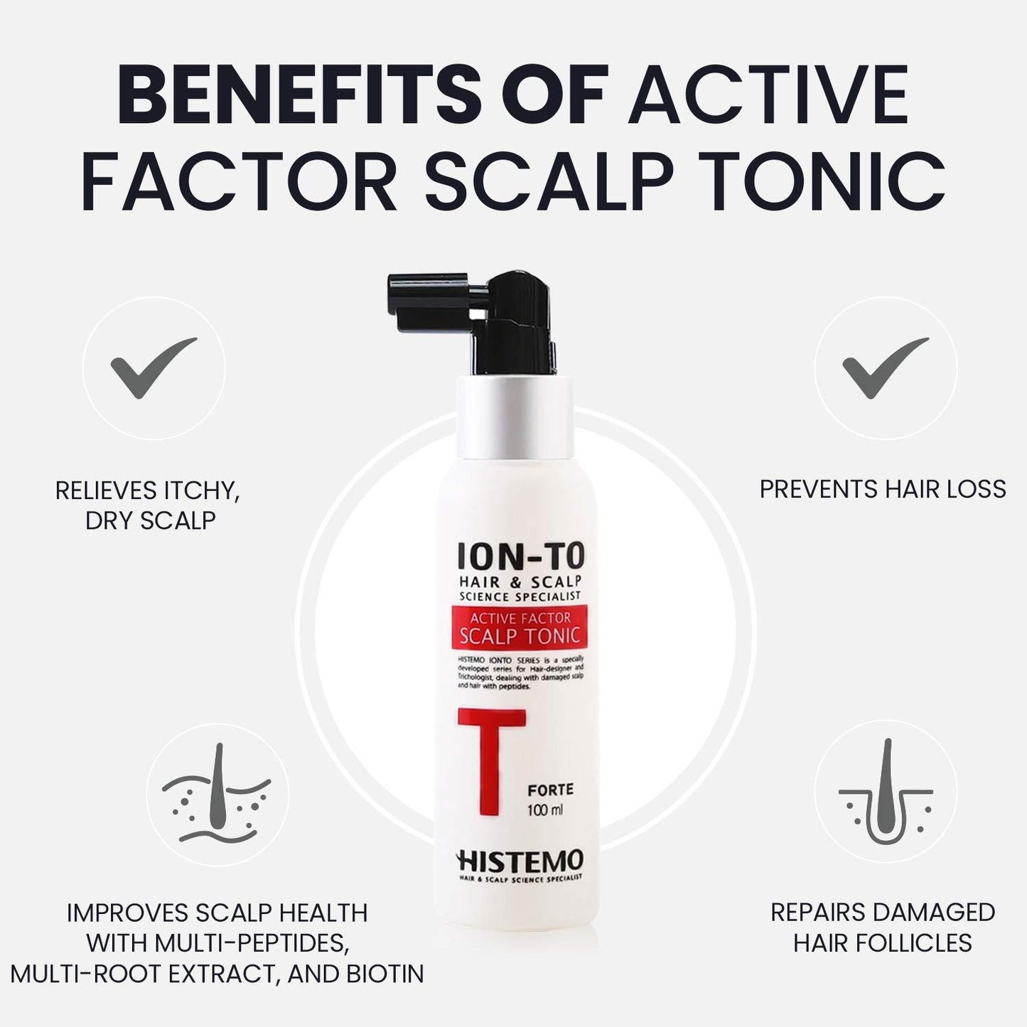 Histemo ION-TO T Forte Scalp Tonic, 150 ml (5.07 oz)